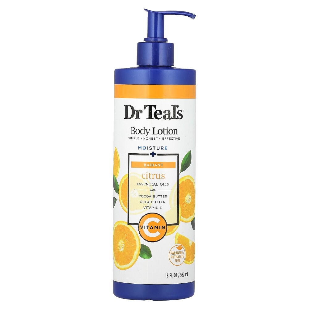 Dr Teal's Glow & Radiance Citrus Vitamin C Body Lotion 532ml