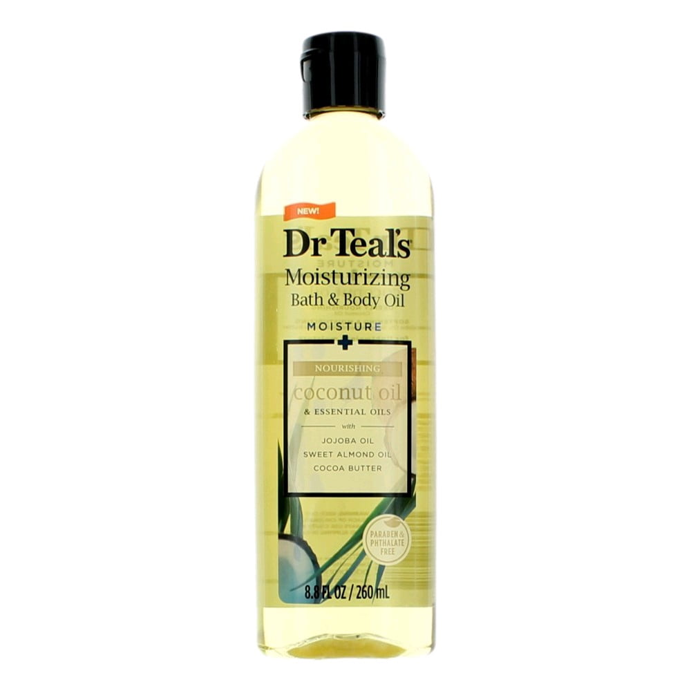 Dr Teal's Moisturizing Bath & Body Oil Nourish & Protect Coconut Oil 8.8 fl oz