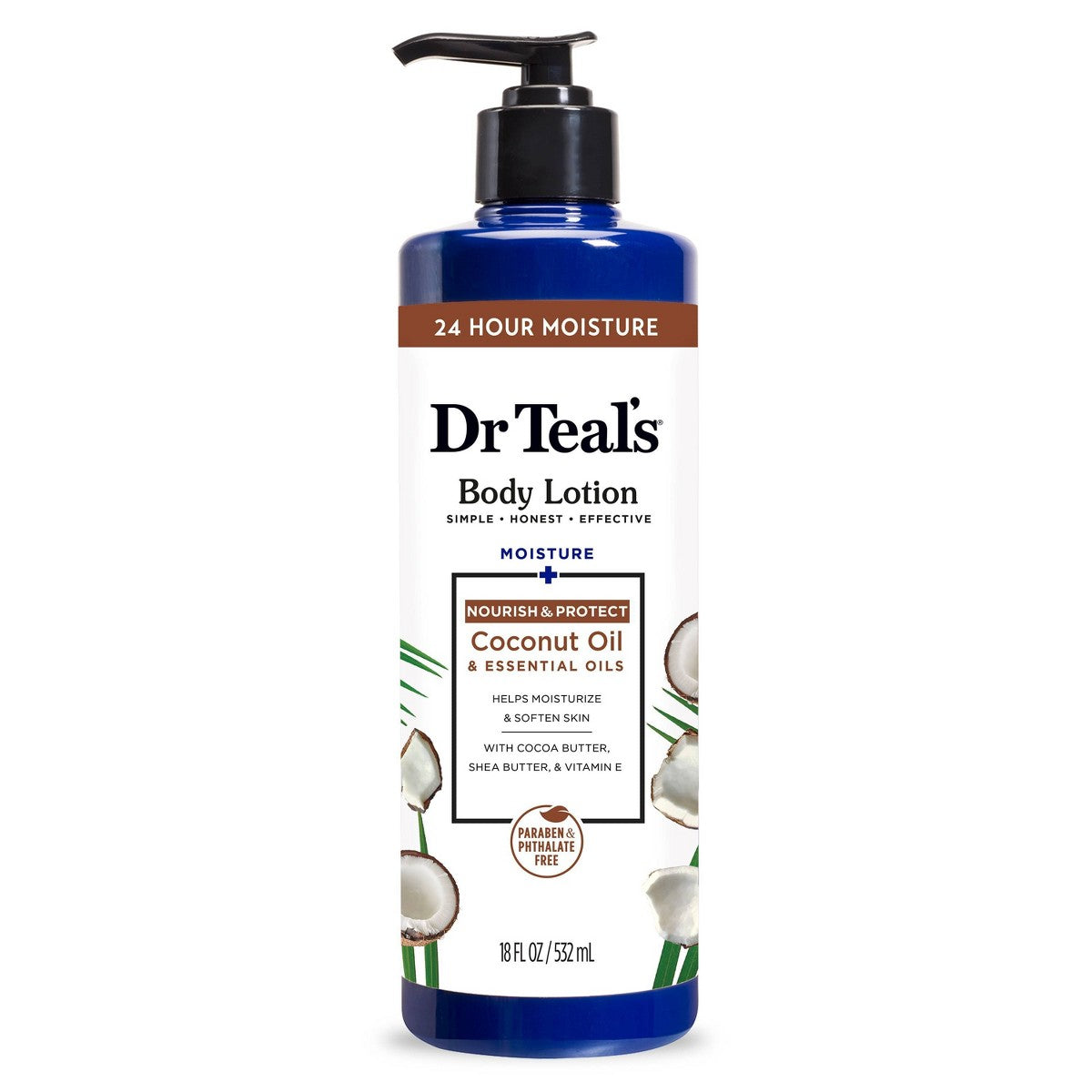 Dr Teal's Nourish & Protect Coconut Oil & Essential Oils Body Lotion 532ml