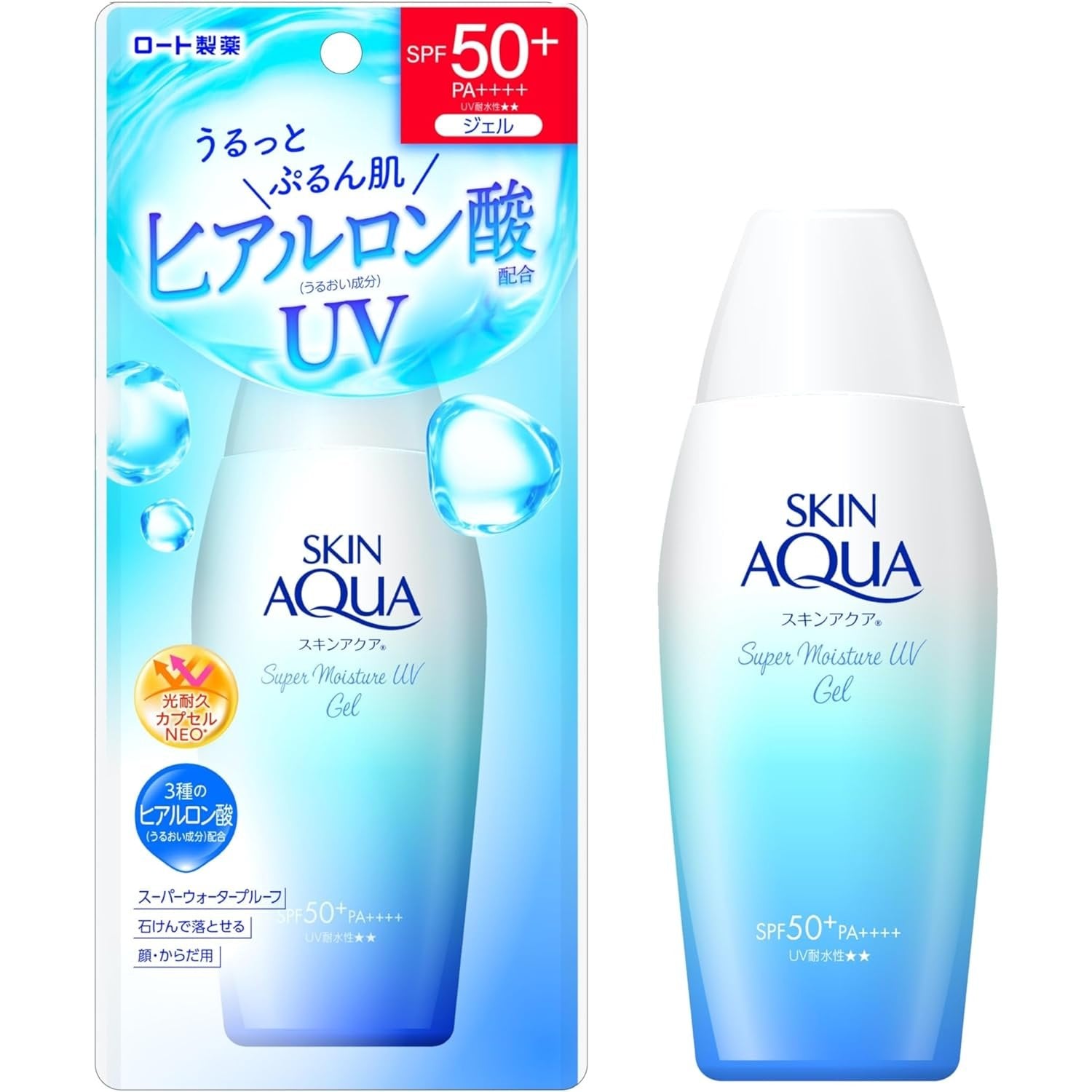 Skin Aqua Super Moisture UV Gel SPF50+ PA++++ 110g tube by Rohto