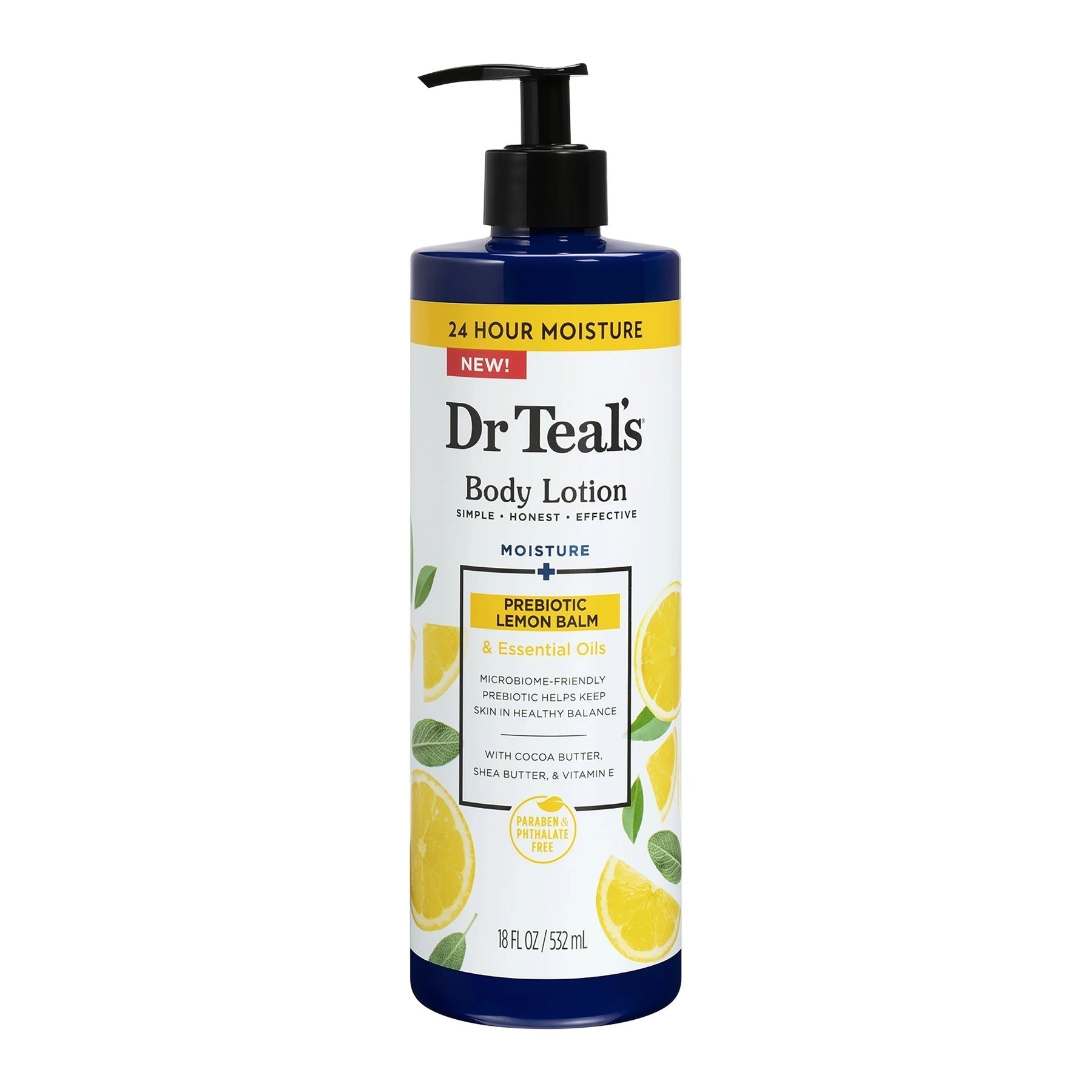 Dr Teal's Prebiotic Lemon Balm & Essential Oils Body Lotion 532ml