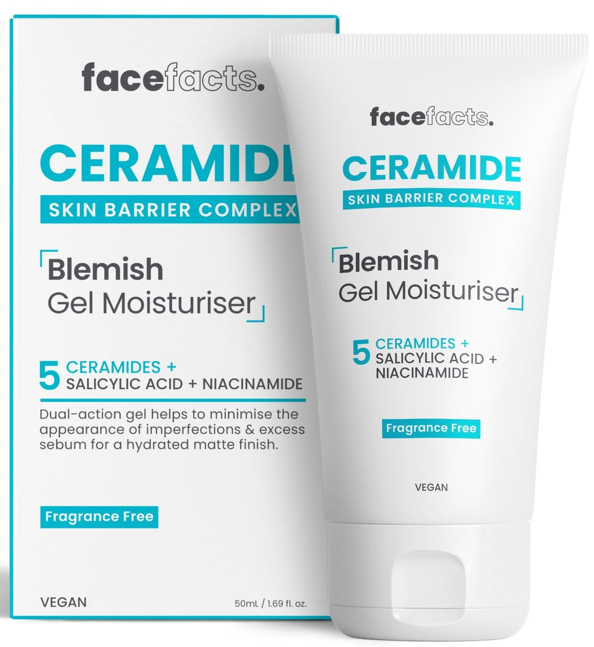 Face Facts Ceramide Blemish Gel Moisturiser 50ml jar