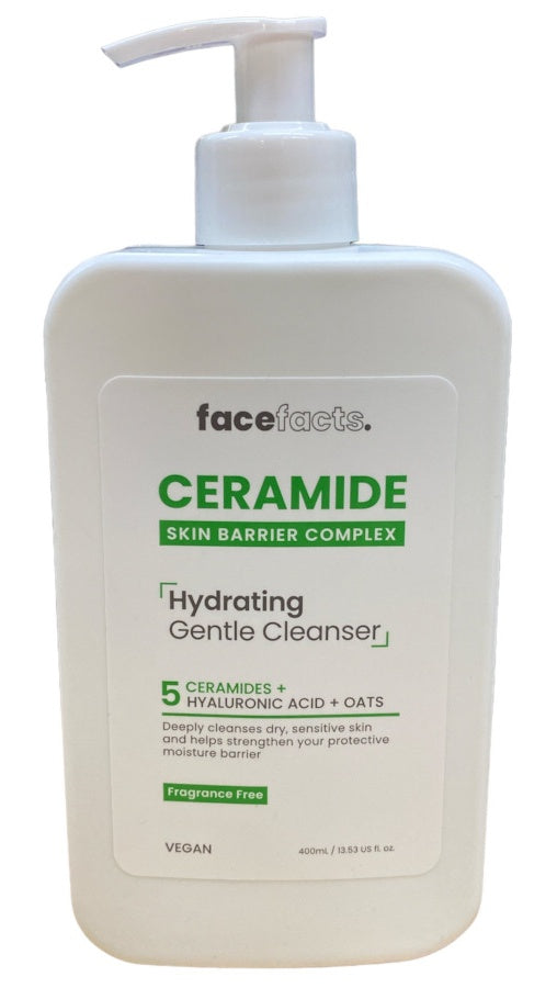 Face Facts Ceramide Hydrating Gentle Cleanser 400ml bottle