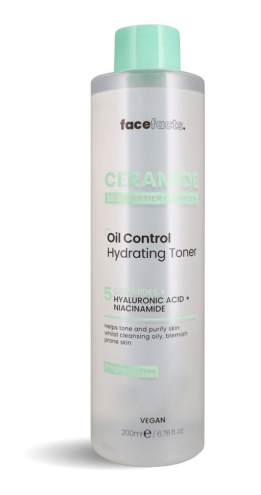 Face Facts Ceramide Oil Control Hydrating Toner 200ml bottle